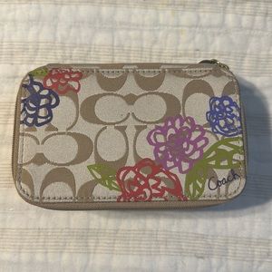 Coach travel jewelry case